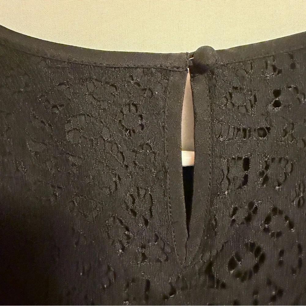 J. Crew Women's Elegant Black Lace‎ Blouse